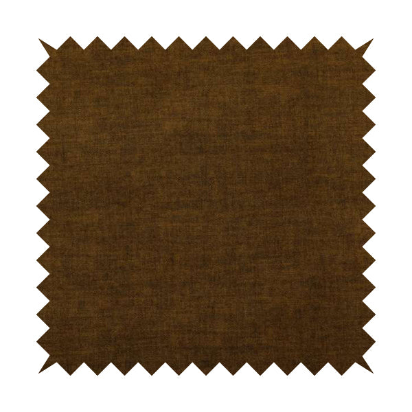 Muse Aged Finish Effect Soft Velvet Upholstery Furnishing Fabric Tan Brown Colour - Roman Blinds