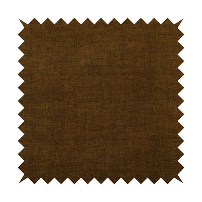 Muse Aged Finish Effect Soft Velvet Upholstery Furnishing Fabric Tan Brown Colour - Roman Blinds