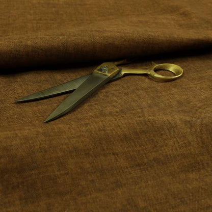 Muse Aged Finish Effect Soft Velvet Upholstery Furnishing Fabric Tan Brown Colour - Roman Blinds