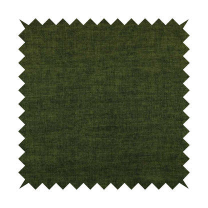 Muse Aged Finish Effect Soft Velvet Upholstery Furnishing Fabric Green Colour - Roman Blinds