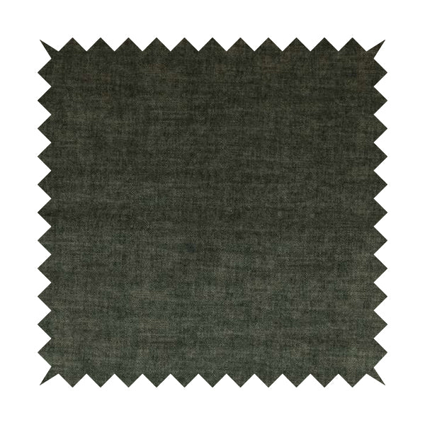 Muse Aged Finish Effect Soft Velvet Upholstery Furnishing Fabric Grey Colour - Roman Blinds