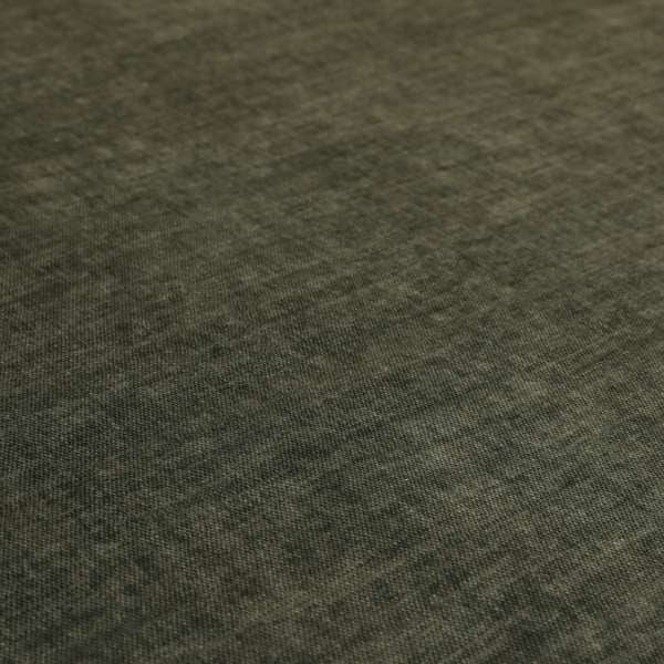 Muse Aged Finish Effect Soft Velvet Upholstery Furnishing Fabric Grey Colour - Roman Blinds