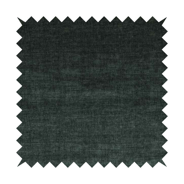 Muse Aged Finish Effect Soft Velvet Upholstery Furnishing Fabric Black Colour - Made To Measure Curtains