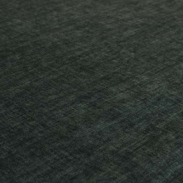 Muse Aged Finish Effect Soft Velvet Upholstery Furnishing Fabric Black Colour - Roman Blinds