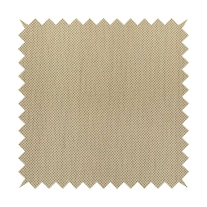 Mustang Soft Textured Matt Cream Colour Faux Leather Upholstery Fabric