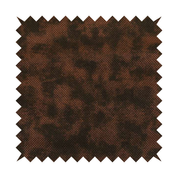 Mustang Soft Textured Brown Copper Colour Faux Leather Upholstery Fabric