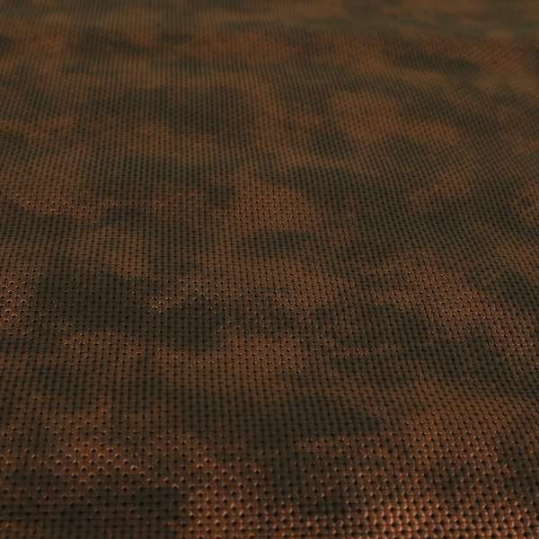 Mustang Soft Textured Brown Copper Colour Faux Leather Upholstery Fabric