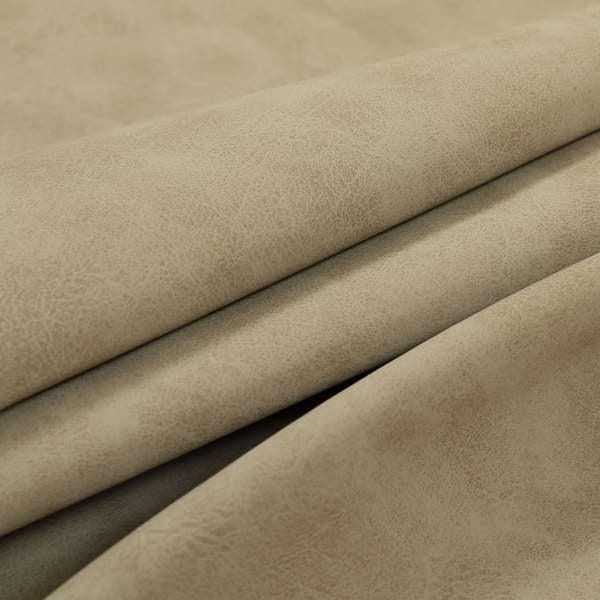 Nappatex Aged Finished Matt Faux Leather Vinyl In Beige Colour Upholstery Fabrics
