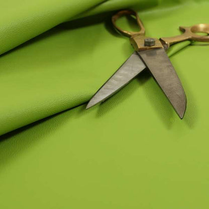 Native Faux Leatherette Upholstery Fabrics In Lime Green Colour