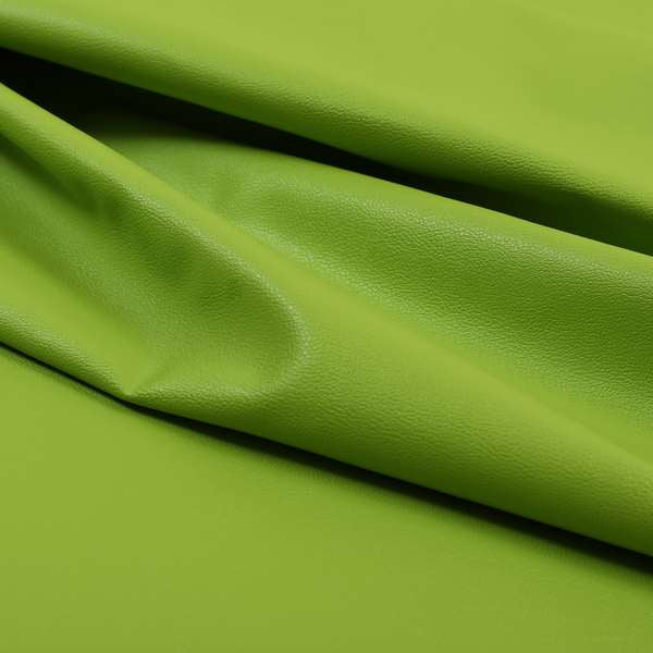 Native Faux Leatherette Upholstery Fabrics In Lime Green Colour