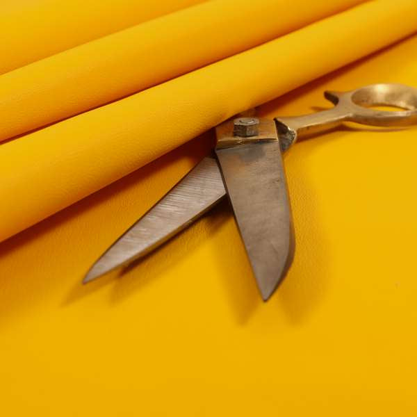 Native Faux Leatherette Upholstery Fabrics In Yellow Colour