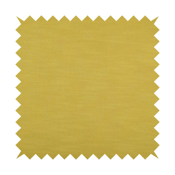 Natural Flat Weave Plain Upholstery Fabric In Yellow Colour - Made To Measure Curtains