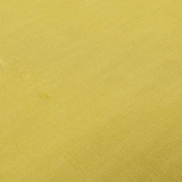 Natural Flat Weave Plain Upholstery Fabric In Yellow Colour - Made To Measure Curtains