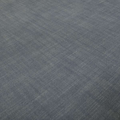 Natural Flat Weave Plain Upholstery Fabric In Navy Blue Colour - Made To Measure Curtains