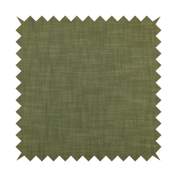 Natural Flat Weave Plain Upholstery Fabric In Green Colour - Roman Blinds