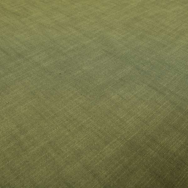 Natural Flat Weave Plain Upholstery Fabric In Green Colour - Roman Blinds