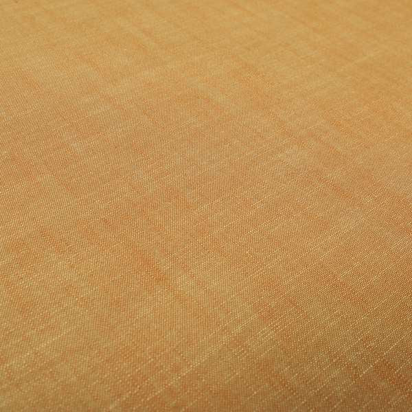 Natural Flat Weave Plain Upholstery Fabric In Orange Colour - Made To Measure Curtains