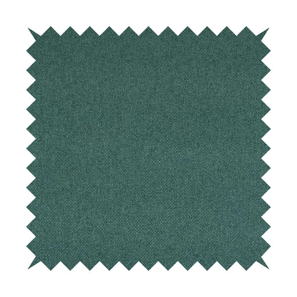 Nepal Basketweave Soft Velour Textured Upholstery Furnishing Fabric Teal Colour - Roman Blinds