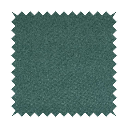 Nepal Basketweave Soft Velour Textured Upholstery Furnishing Fabric Teal Colour - Roman Blinds