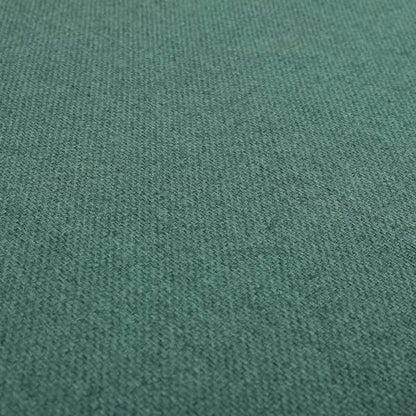 Nepal Basketweave Soft Velour Textured Upholstery Furnishing Fabric Teal Colour - Roman Blinds