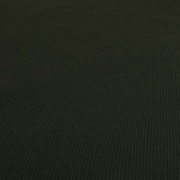 Nepal Basketweave Soft Velour Textured Upholstery Furnishing Fabric Black Colour - Roman Blinds