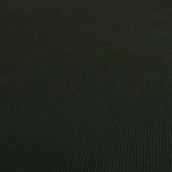 Nepal Basketweave Soft Velour Textured Upholstery Furnishing Fabric Black Colour