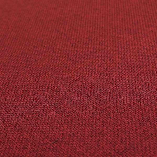 Nepal Basketweave Soft Velour Textured Upholstery Furnishing Fabric Wine Colour