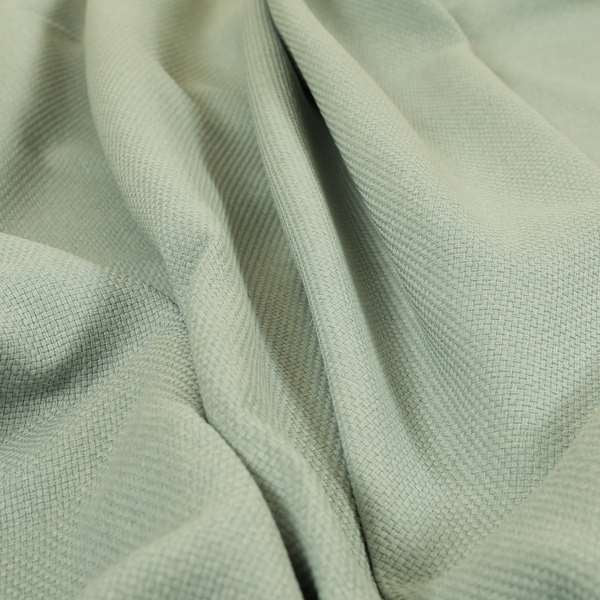 Nepal Basketweave Soft Velour Textured Upholstery Furnishing Fabric Sky Blue Colour
