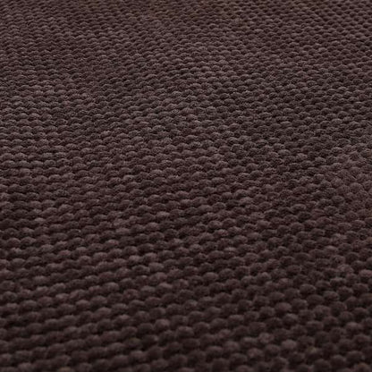 Norbury Dotted Effect Soft Textured Corduroy Upholstery Furnishings Fabric Chocolate Colour - Roman Blinds
