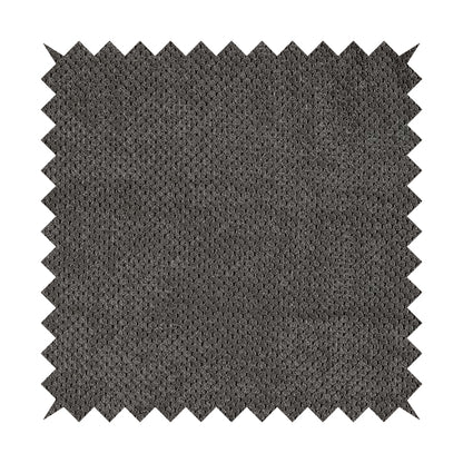 Norbury Dotted Effect Soft Textured Corduroy Upholstery Furnishings Fabric Charcoal Grey Colour - Roman Blinds