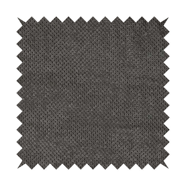 Norbury Dotted Effect Soft Textured Corduroy Upholstery Furnishings Fabric Charcoal Grey Colour - Made To Measure Curtains