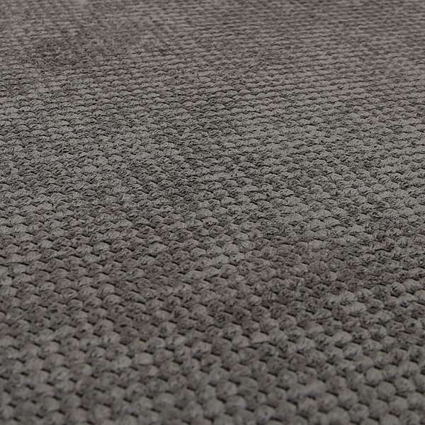 Norbury Dotted Effect Soft Textured Corduroy Upholstery Furnishings Fabric Charcoal Grey Colour - Roman Blinds