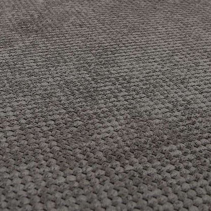 Norbury Dotted Effect Soft Textured Corduroy Upholstery Furnishings Fabric Charcoal Grey Colour