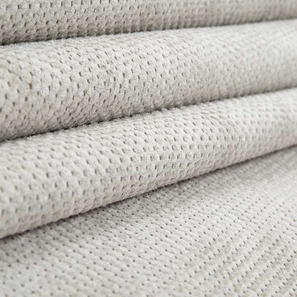 Norbury Dotted Effect Soft Textured Corduroy Upholstery Furnishings Fabric Silver Colour - Handmade Cushions