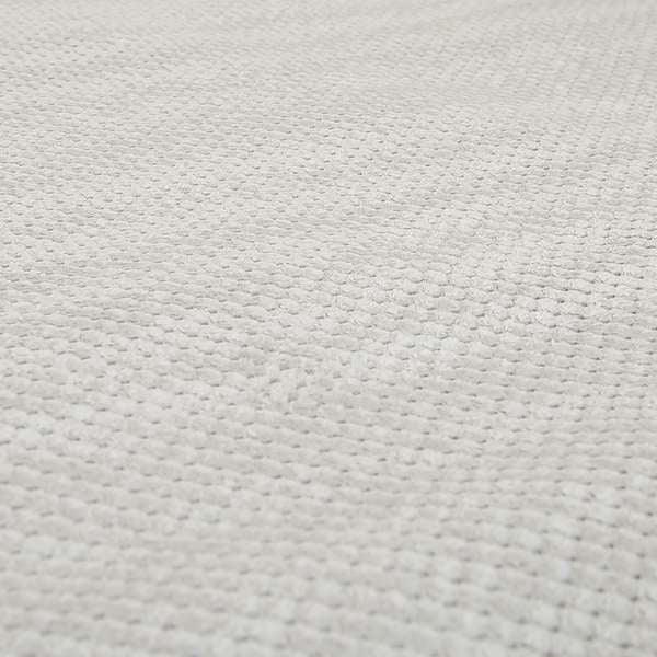 Norbury Dotted Effect Soft Textured Corduroy Upholstery Furnishings Fabric Silver Colour