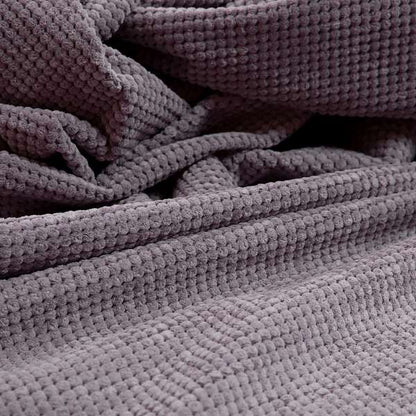 Norbury Dotted Effect Soft Textured Corduroy Upholstery Furnishings Fabric Lilac Pink Colour