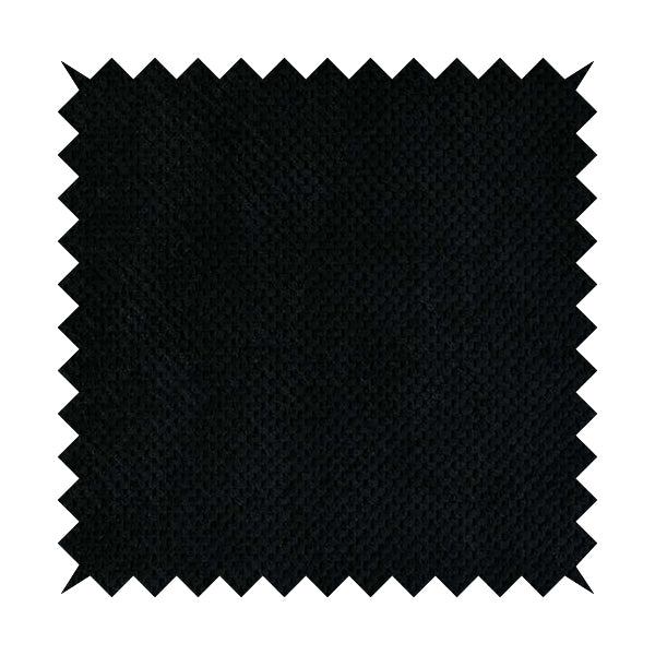 Norbury Dotted Effect Soft Textured Corduroy Upholstery Furnishings Fabric Black Colour - Made To Measure Curtains