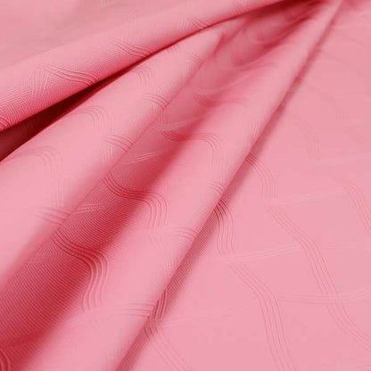 Ocular Faux Leather Vinyl Upholstery Fabric In Pink