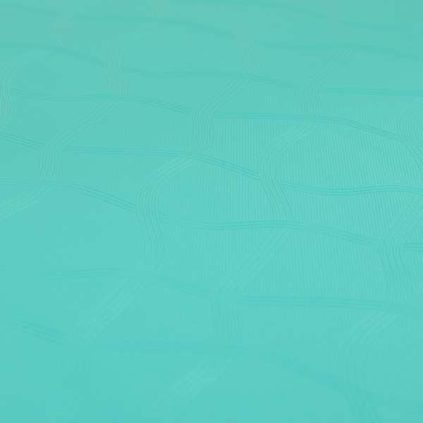 Ocular Faux Leather Vinyl Upholstery Fabric In Teal Blue