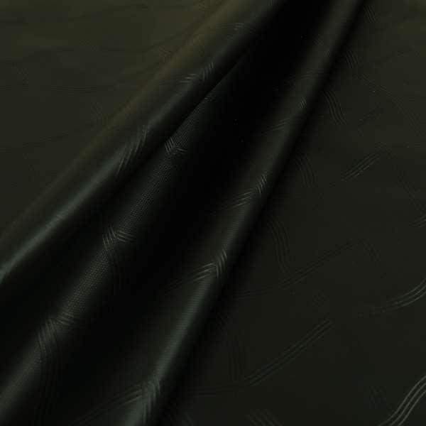 Ocular Faux Leather Vinyl Upholstery Fabric In Black