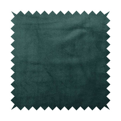 Oscar Deep Pile Plain Chenille Velvet Material Teal Colour Upholstery Fabric - Roman Blinds