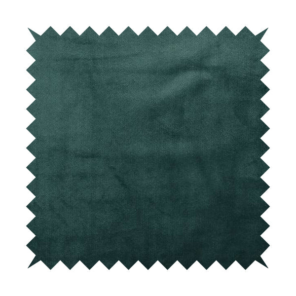 Oscar Deep Pile Plain Chenille Velvet Material Teal Colour Upholstery Fabric - Made To Measure Curtains