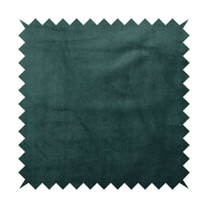 Oscar Deep Pile Plain Chenille Velvet Material Teal Colour Upholstery Fabric - Made To Measure Curtains