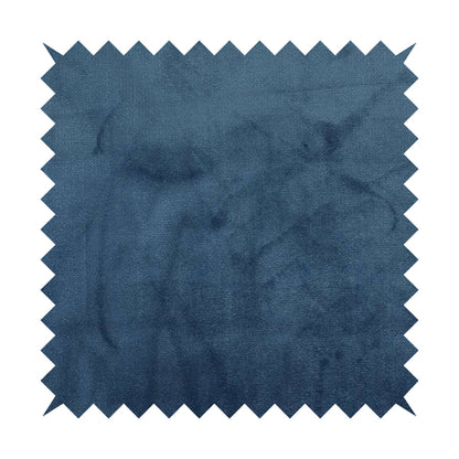 Oscar Deep Pile Plain Chenille Velvet Material Royal Blue Colour Upholstery Fabric - Roman Blinds