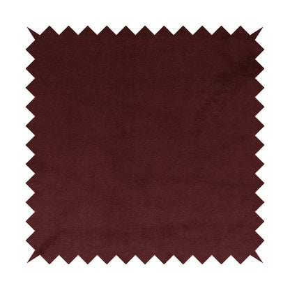 Oscar Deep Pile Plain Chenille Velvet Material Ruby Red Colour Upholstery Fabric