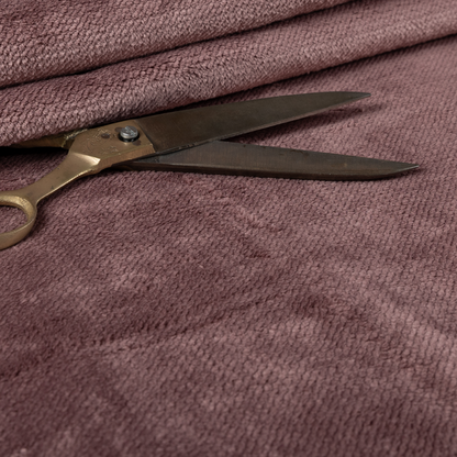 Oscar Deep Pile Plain Chenille Velvet Material Soft Pink Colour Upholstery Fabric - Roman Blinds