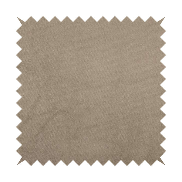 Oscar Deep Pile Plain Chenille Velvet Material Brown Colour Upholstery Fabric - Made To Measure Curtains