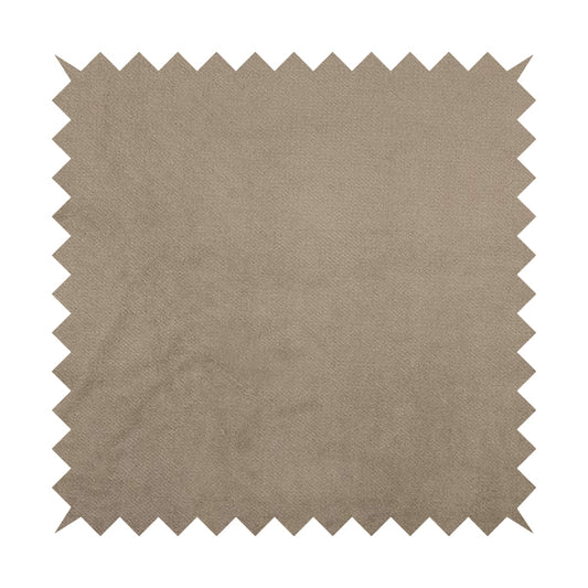 Oscar Deep Pile Plain Chenille Velvet Material Brown Colour Upholstery Fabric