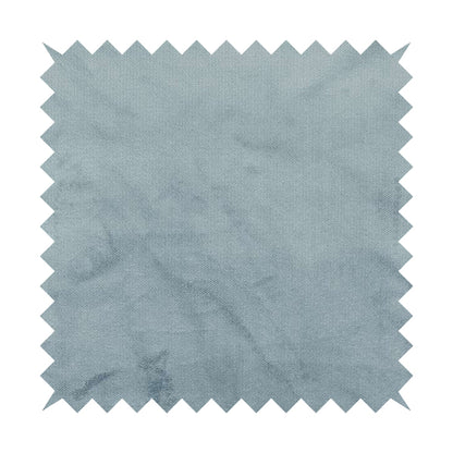 Oscar Deep Pile Plain Chenille Velvet Material Sky Blue Colour Upholstery Fabric - Handmade Cushions