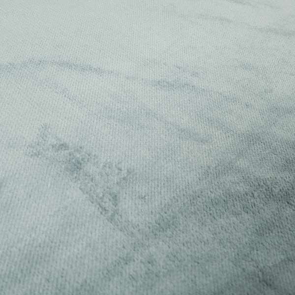 Oscar Deep Pile Plain Chenille Velvet Material Sky Blue Colour Upholstery Fabric - Roman Blinds